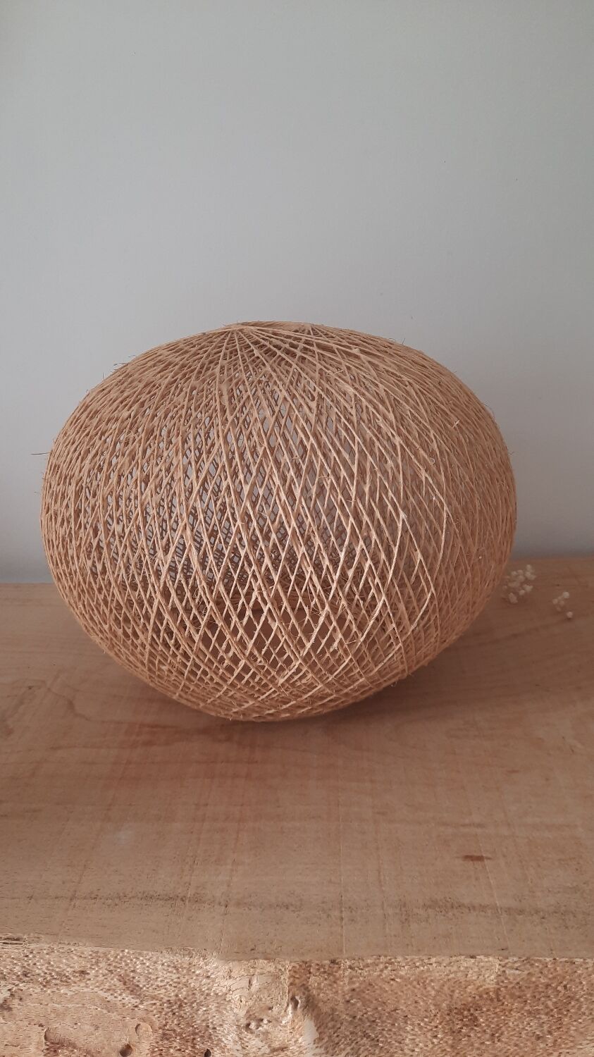 Abat jour suspension en corde vintage