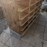 Wooden locker cabinet