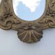 Antique carved wooden mirror