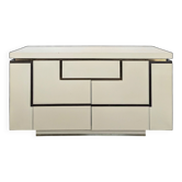 Enfilade laquée blanche Jean Claude Mahey éditée par Rochebobois