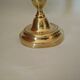 Candle holder torch copper brass gilded nineteenth century
