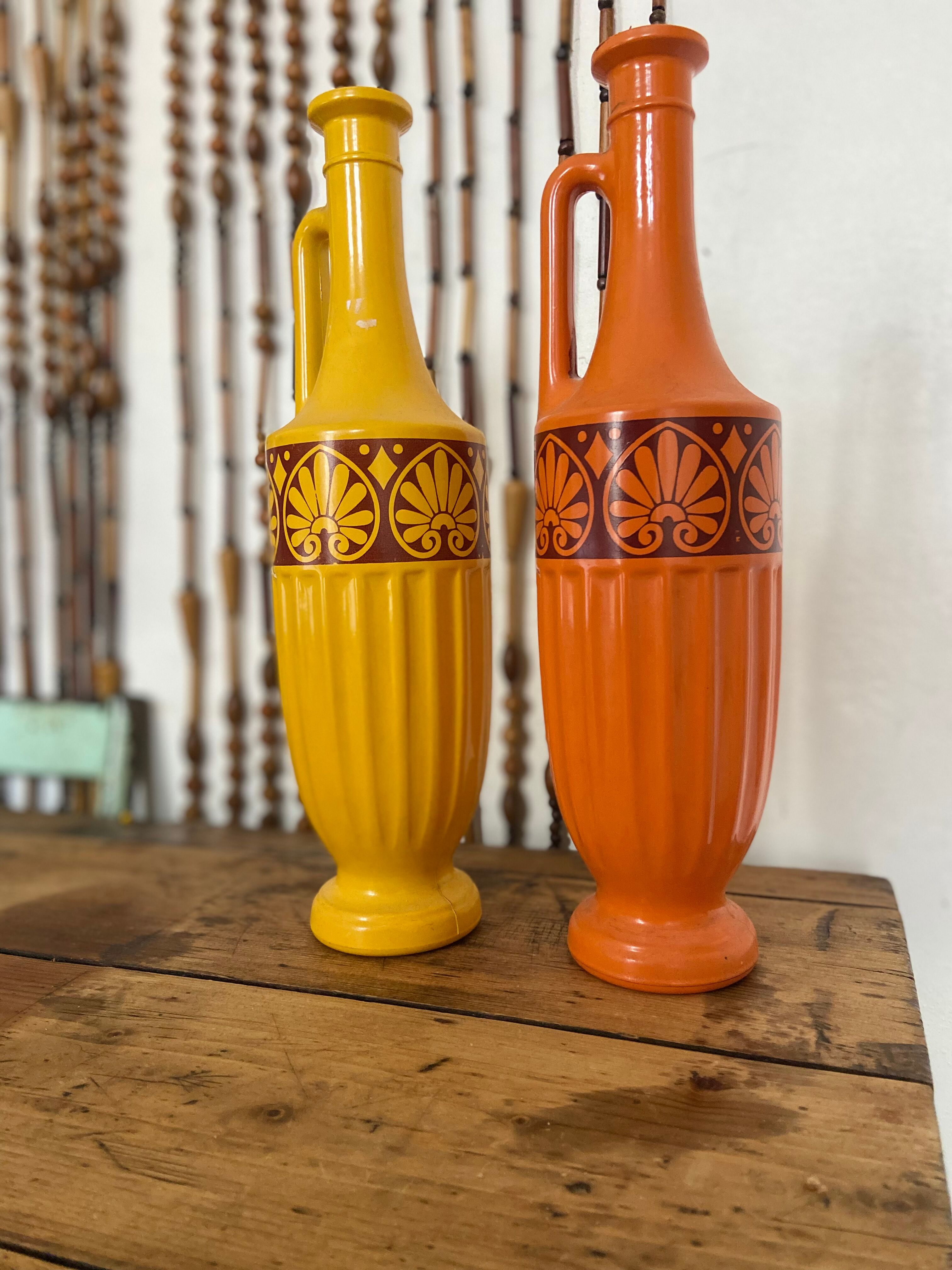 Vintage Italian style decorative vase 70s