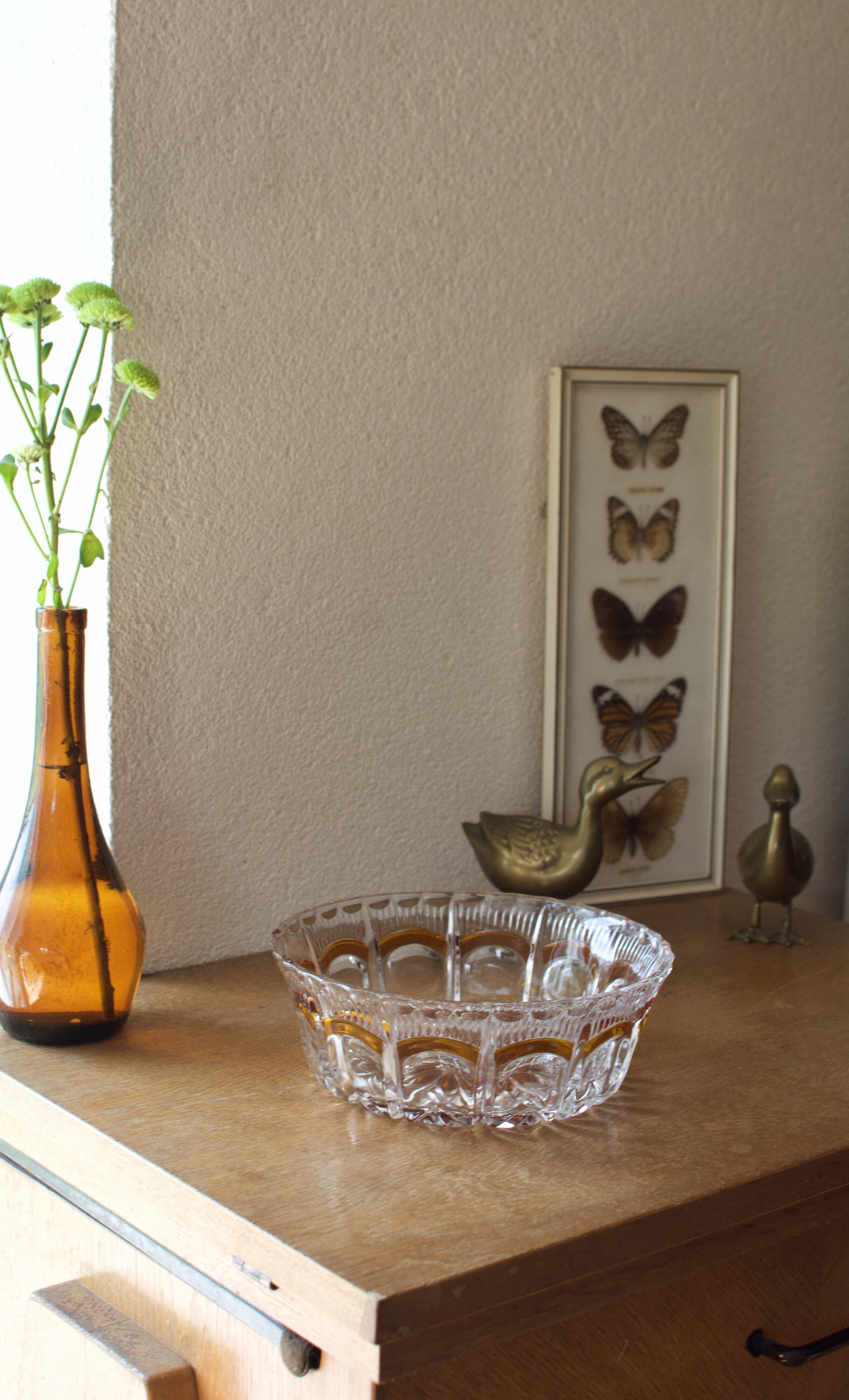 Bohemian crystal bowl cup