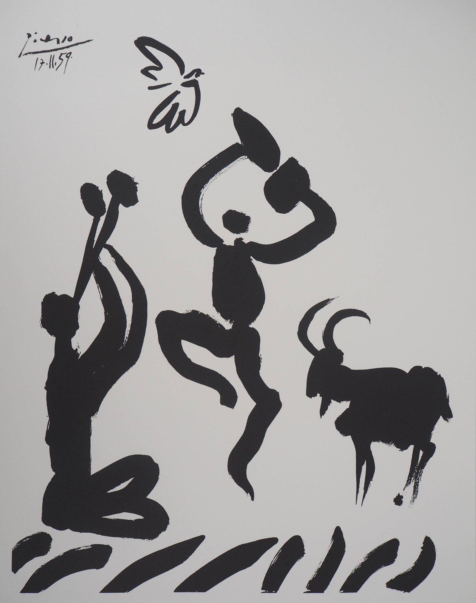 Pablo Picasso : La Danse des Faunes, Lithographie signée