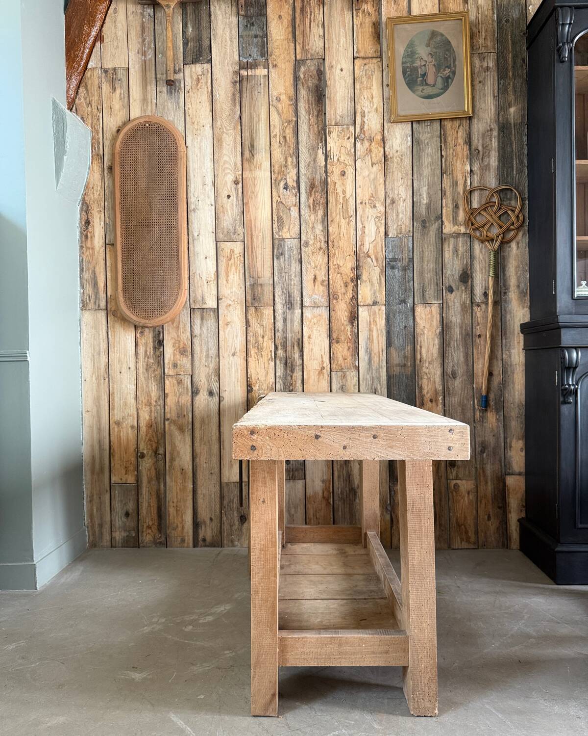 Renovated old workbench