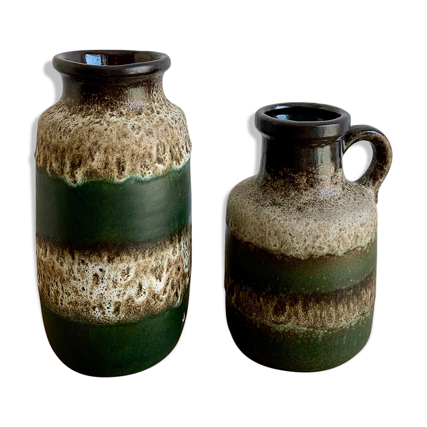 Pottery vases West Germany, 1960s