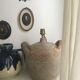 Antique jug lamp stand, color cable of your choice, vintage switch