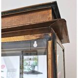 Vintage Mid Century Handmade Brass Wall Vitrine