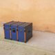 Blue vintage trunk