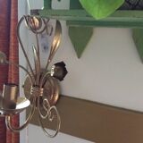 Gold metal wall light