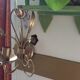 Gold metal wall light
