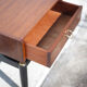 G-Plan bedside table in vintage wood and brass