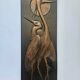 Rare Wall Wood Relief Sculpture of Herons, 1960s