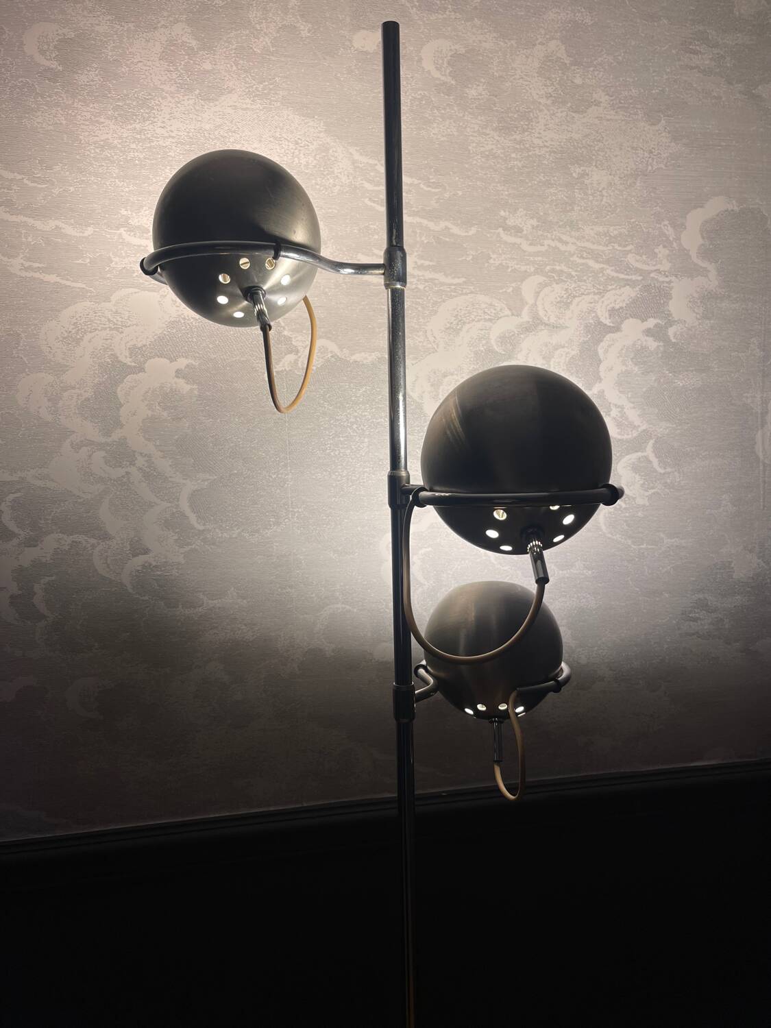 Monix eye ball floor lamp for Étienne Fermigier