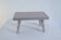 Petit banc bois vintage rénové beige rosé