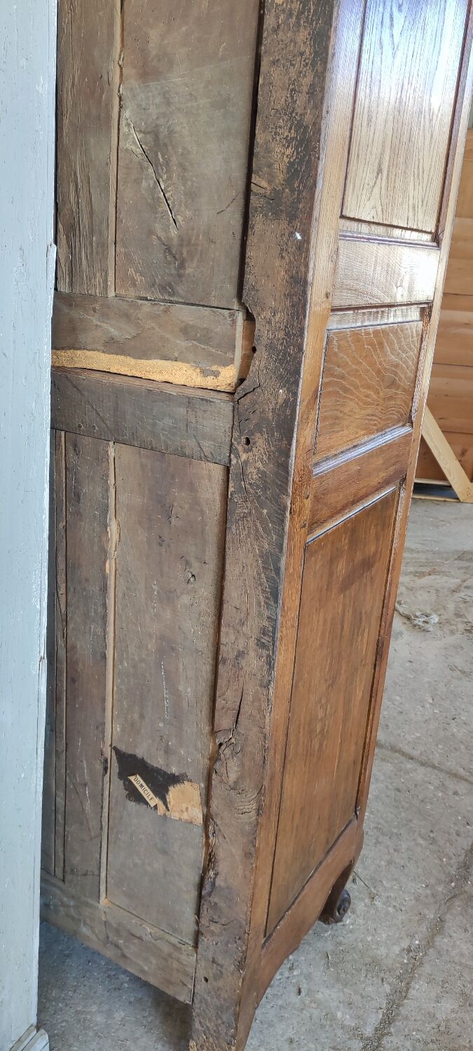 Louis XV two-door oak wardrobe