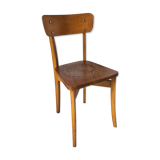 Bistro chair engraved in beech