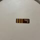 Vintage Space Age by Tiger small round mirror in moulded plastic.