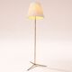 Brass floor lamp attributed to Svend Aage Holm Sorensen.