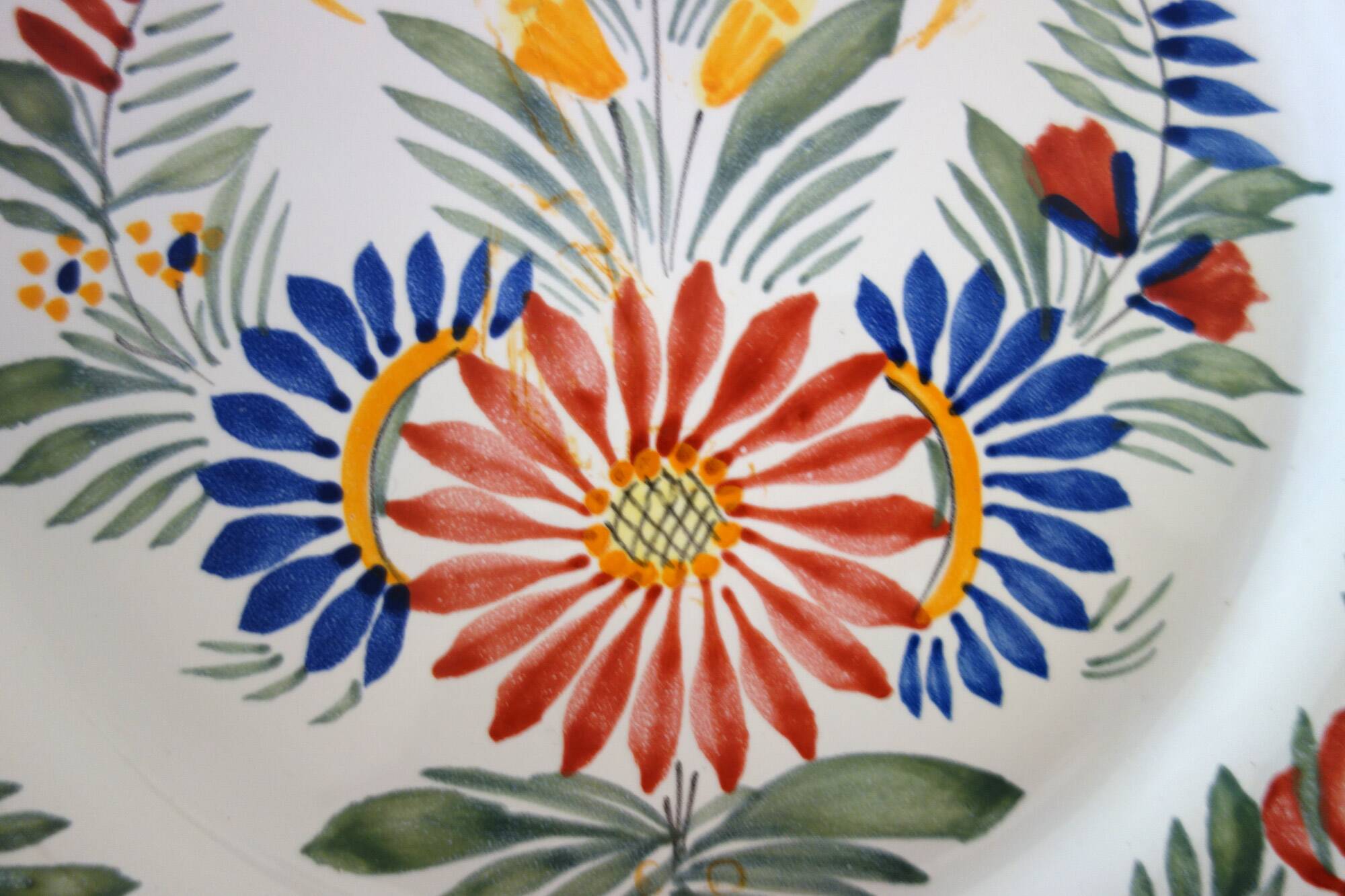 HB Henriot Quimper earthenware plate 1950s