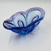 Coupe d'art en verre de Bohême Chribska