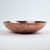 1930s Rare copper bowl with etched motif