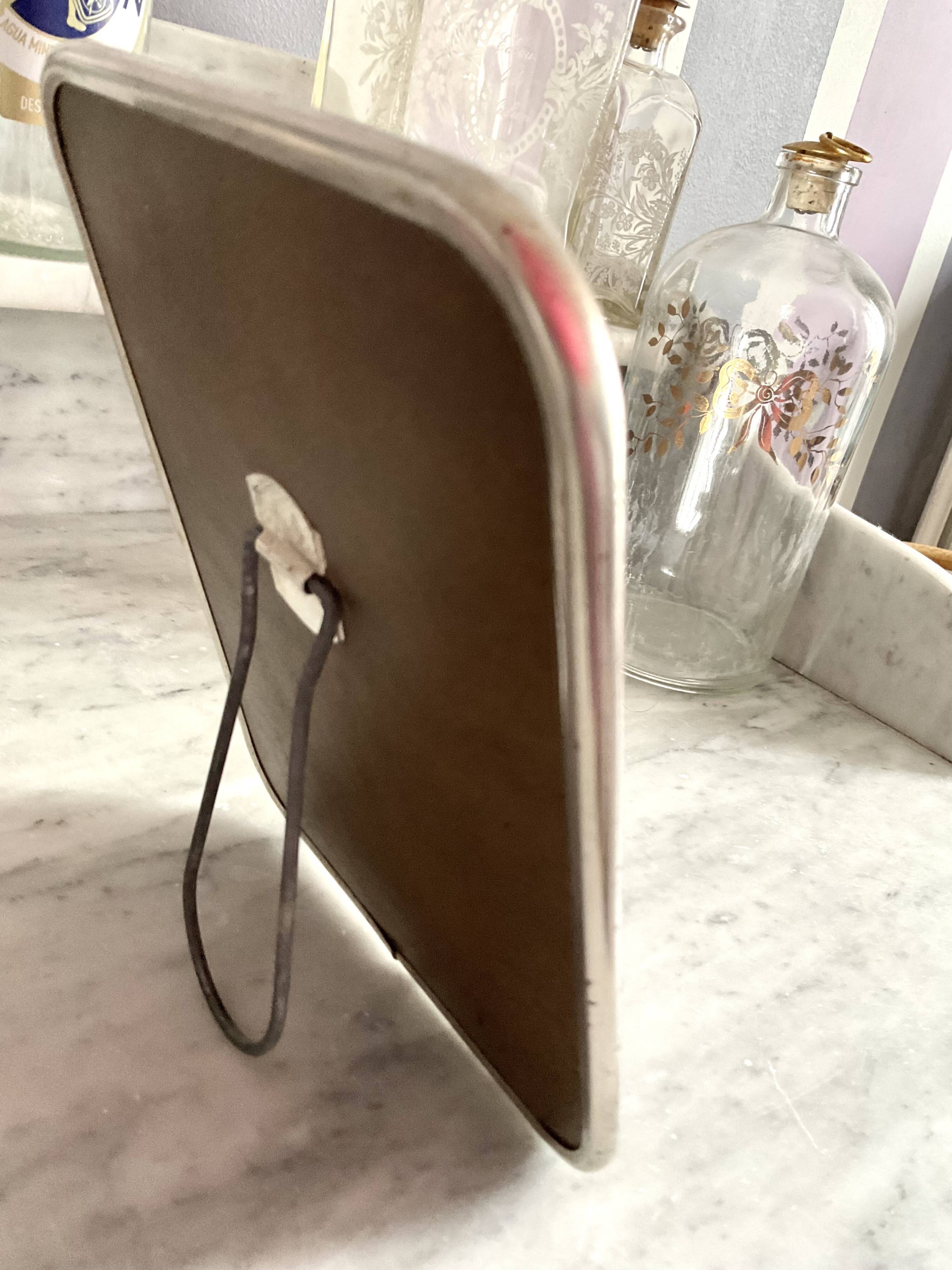 Vintage barber mirror 15x20cm