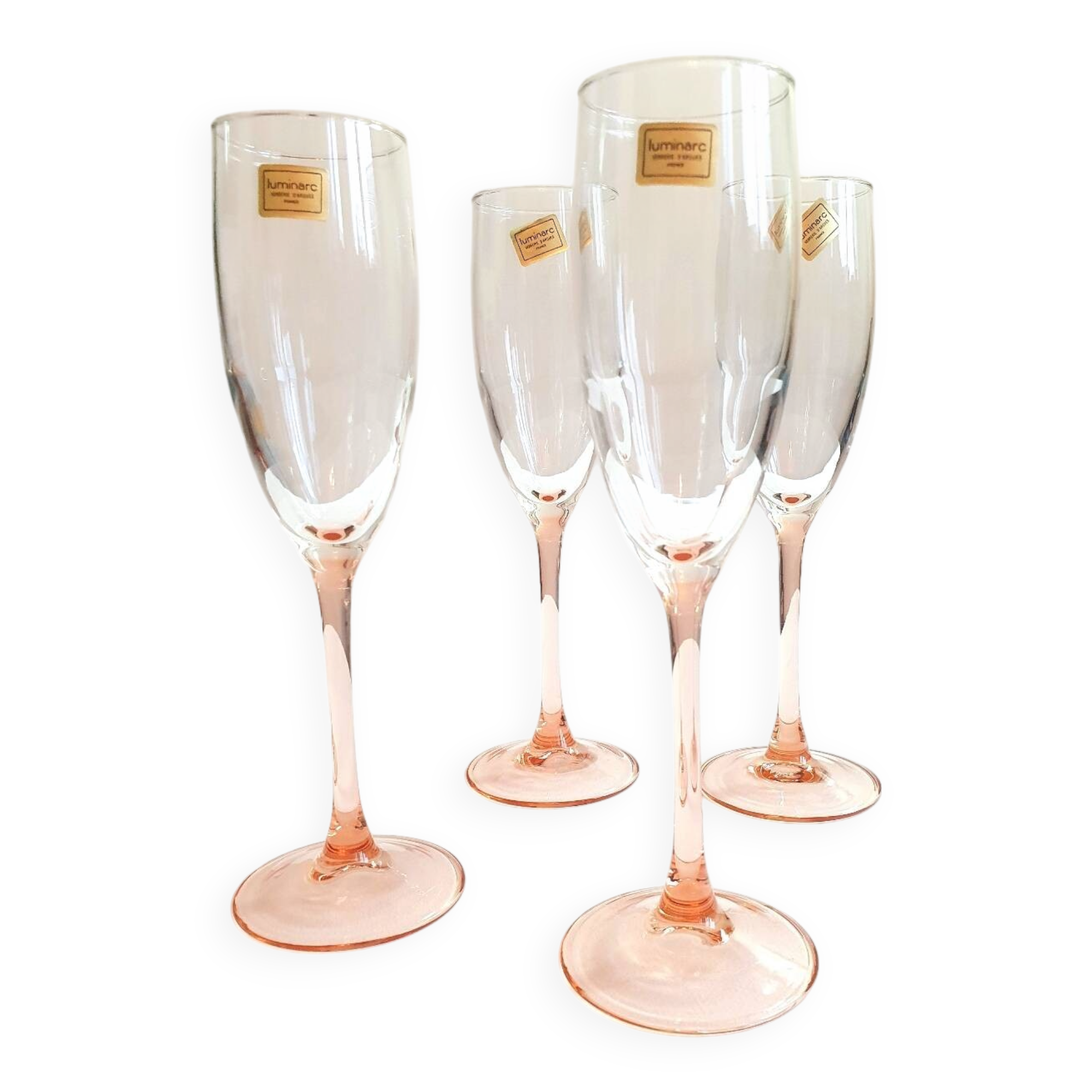 Vintage champagne flutes