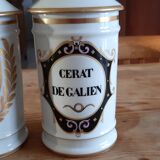 2 Limoges Porcelain Pharmacy Pots