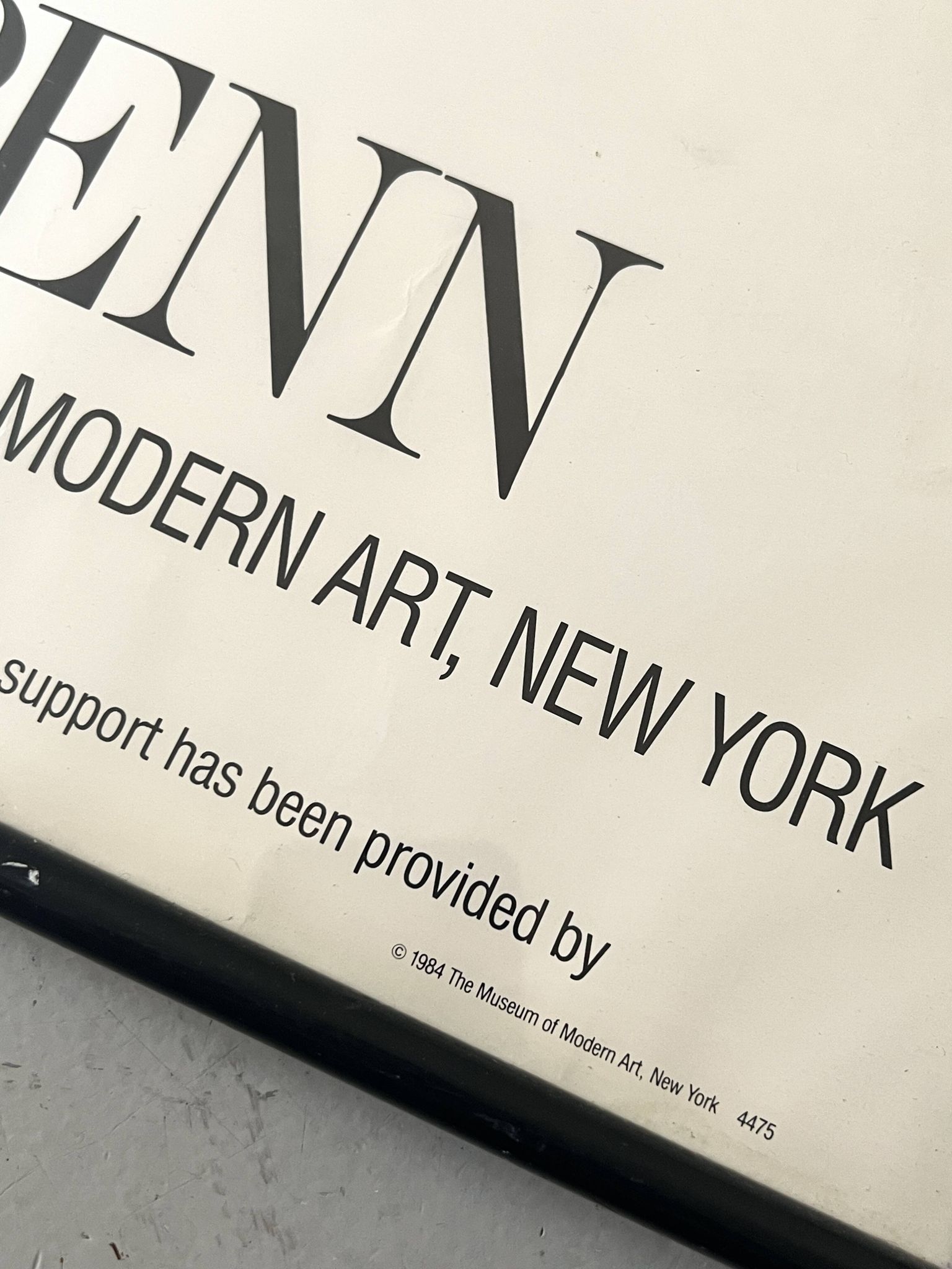 Original and official poster Moma New York, Irving Penn 1984