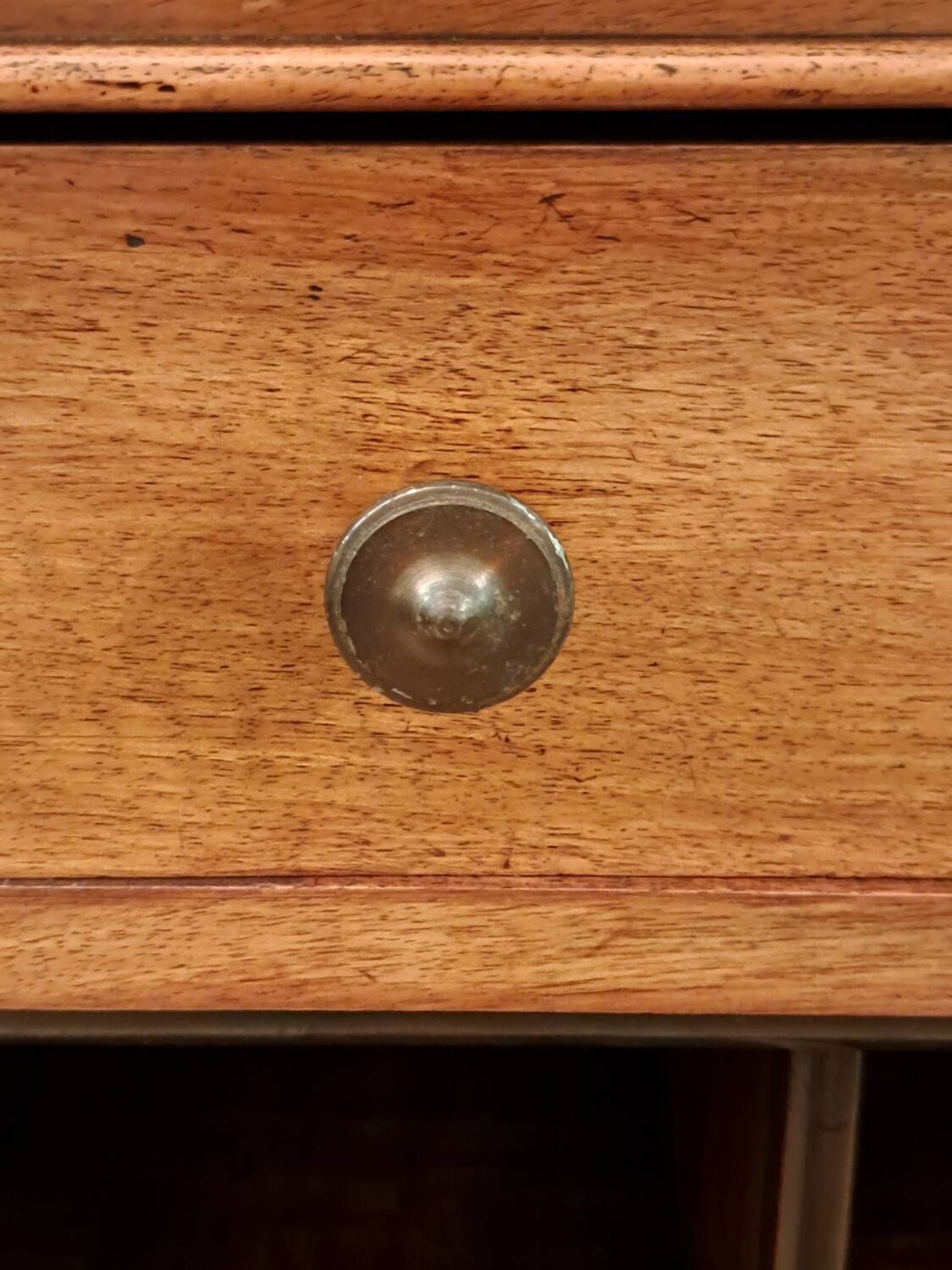 19th-century walnut writing desk.