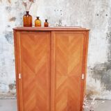 Vintage wardrobe with sliding doors