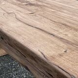 1930s monastery table in raw oak