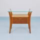Gio Ponti bedside table in maple and walnut, La Permanente Mobili Cantù, 1940s