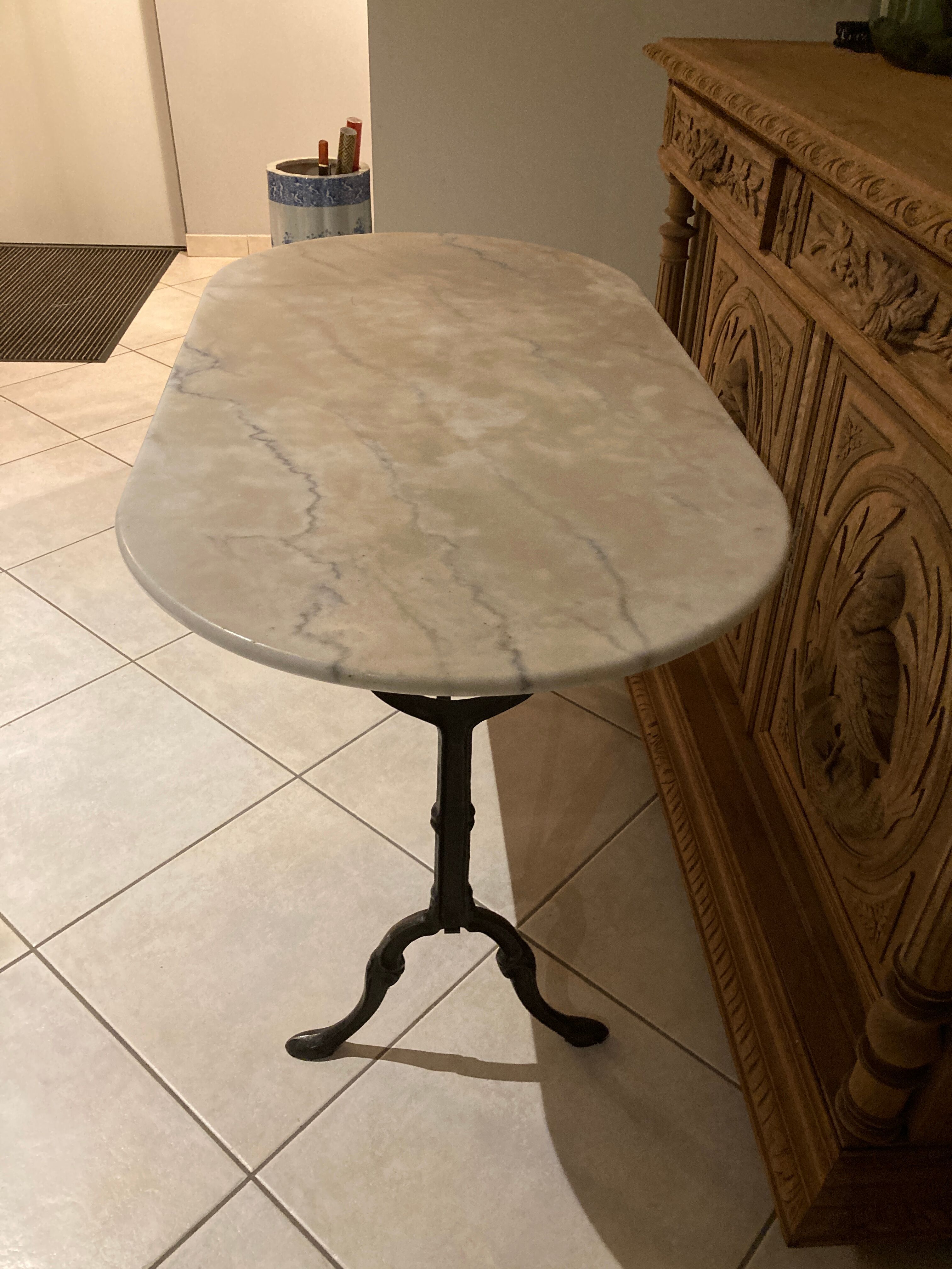 Marble bistro table