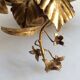 Gold metal wall lamp