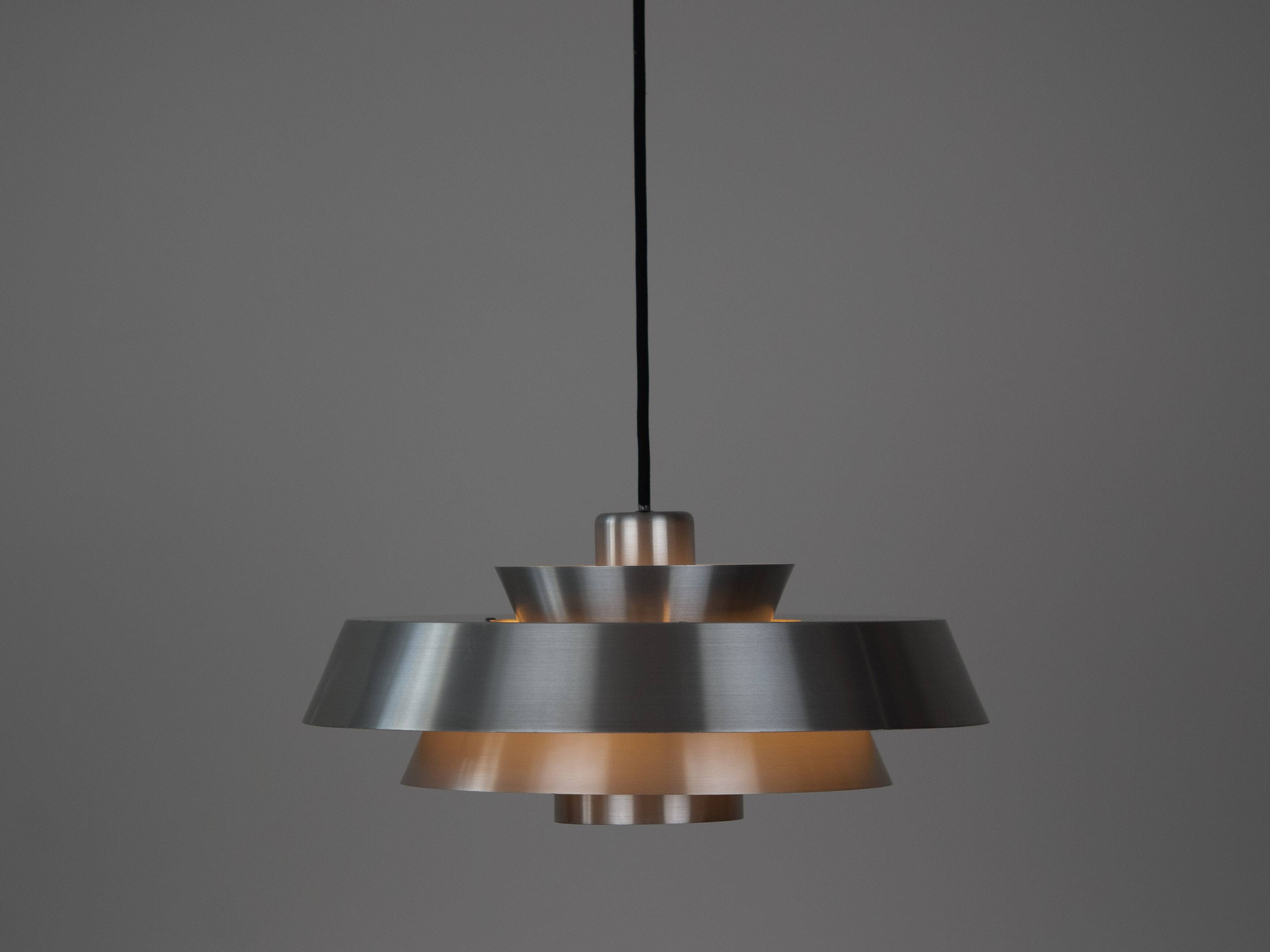Danish vintage pendant lamp Nova by Jo Hammerborg, Fog og Morup, 1963