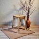 Old rustic wooden stool – handcrafted