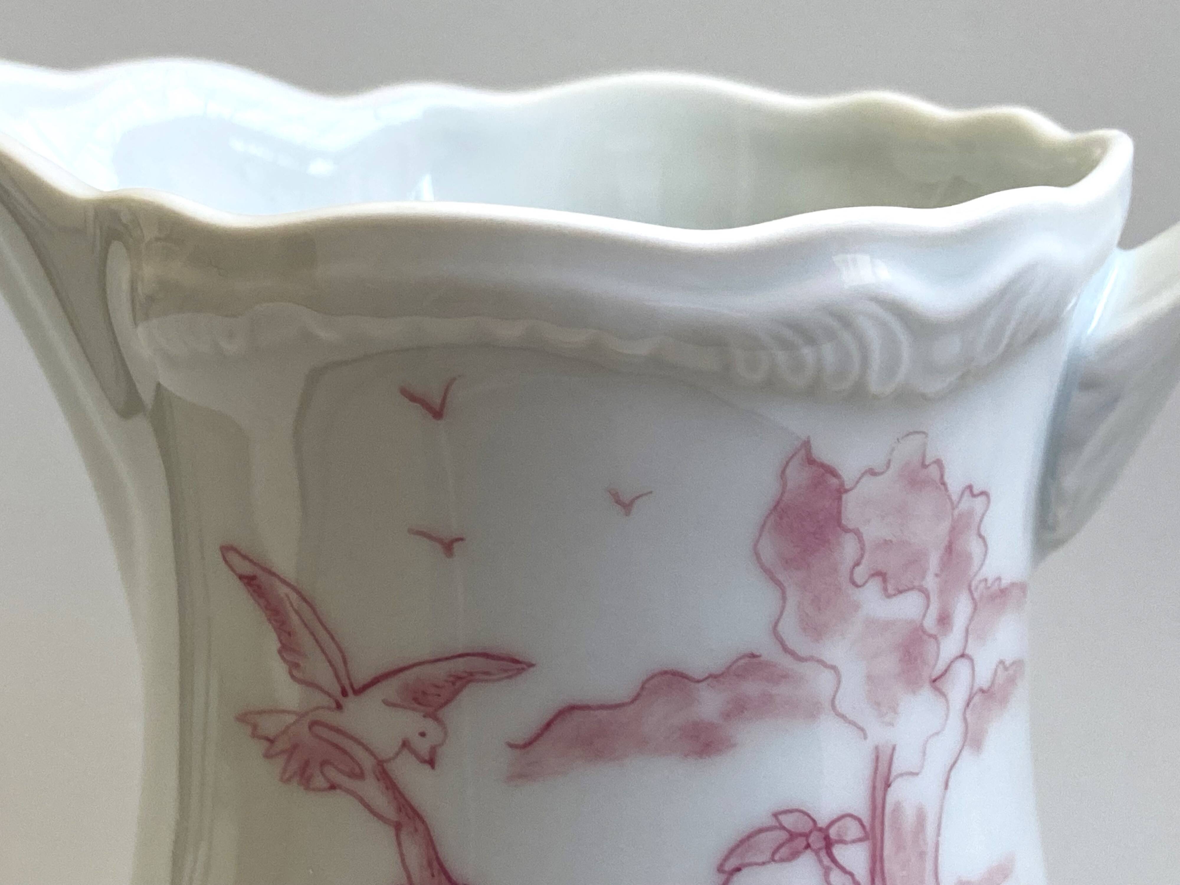 Pitcher Jug Cream Jug Milk Porcelain Cherbourg Louis XV Style