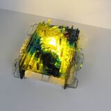 Set (2) of glass 'Chartres' wall lights by Willem van Oyen for RAAK