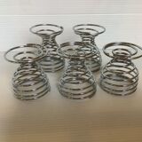 Five spiral spring eggcups