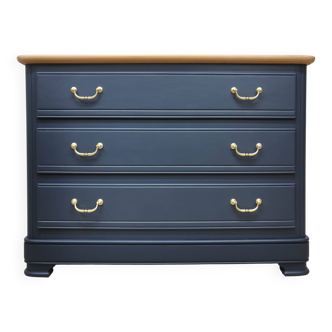 Vintage cherry wood commode refurbished