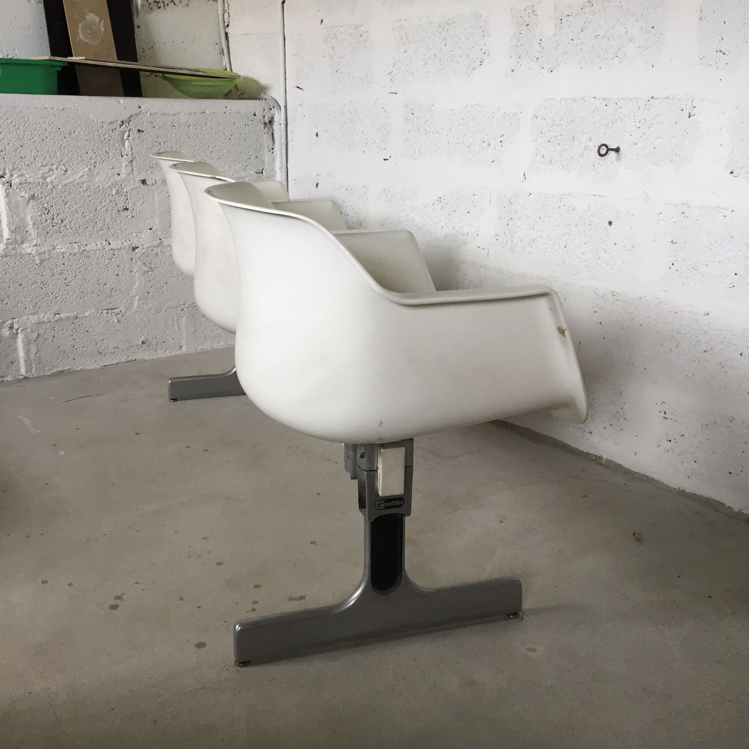 Vintage bench, by Albert Jacob for Grofillex, 1970s