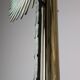 Monumental Valenti table lamp with fan palm leaf in bronze and brass, 1970s