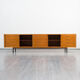 Sideboard 60s, walnut, restored, 272cm