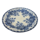 Assiette ancienne bleu cobalt L.M. & Cie – décor floral
