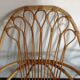 Pair of armchairs vintage 60 in rattan