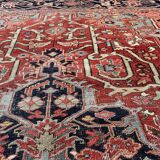 Tapis Persan Heriz Ancien Vers 1900/1910