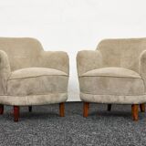 Fauteuils-chaises cocktail du milieu du siècle conçu par Pál Vince, 1947 Hongrie