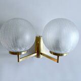Pair Vintage Bubble Glass Wall Lights